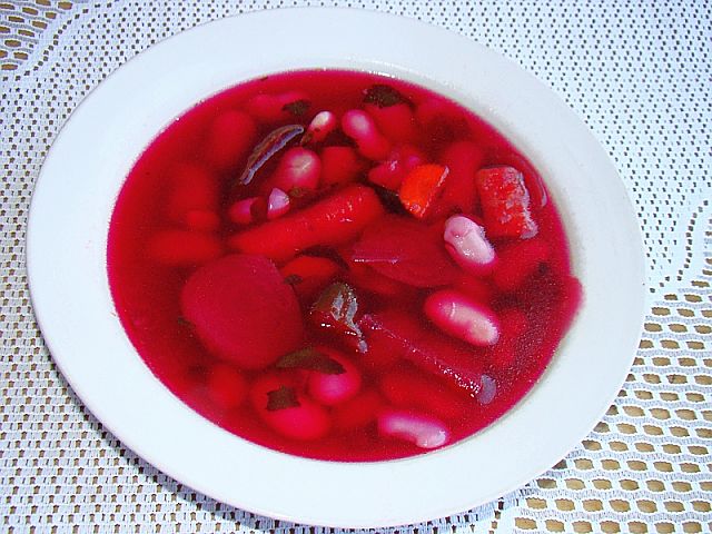 Yummy beetroot soup