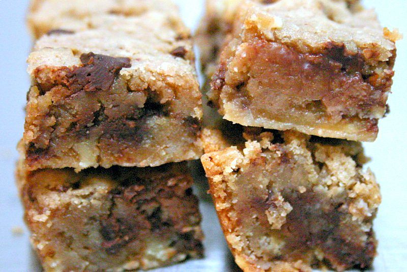 Decadent Alcohol soaked fruit blondies