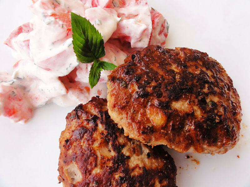 Beef potato cakes or rissoles make a hearty meal or snack 