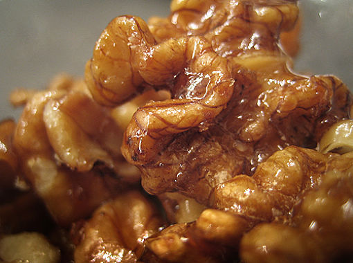 Candied raw or roasted walnuts are a wonderful homemade treat