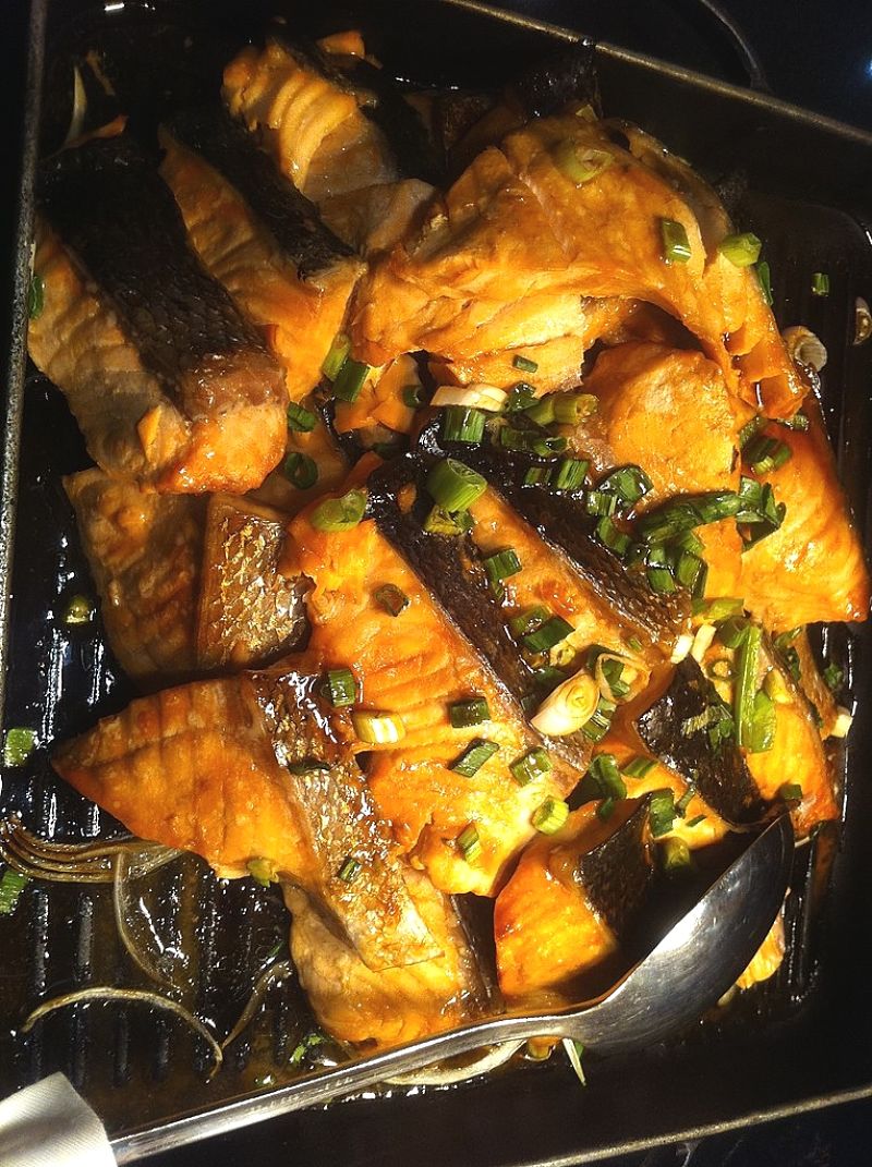 Delightful barbecued fish ready to serve - A very nic simple dish