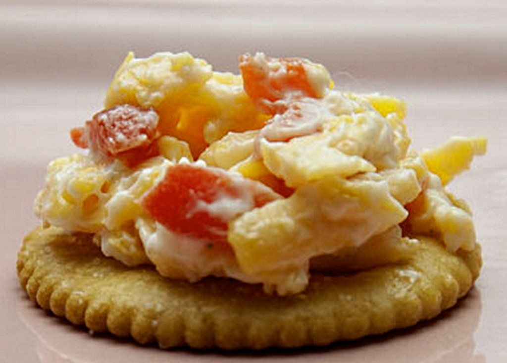 Pimento cheese is a wonderful dip served with crackers and bread. or with carrot and celery sticks