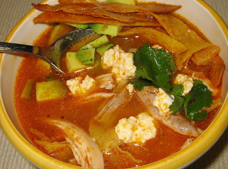 Chicken Tortilla Soup is another favorite with a distinct Mexican taste and aroma