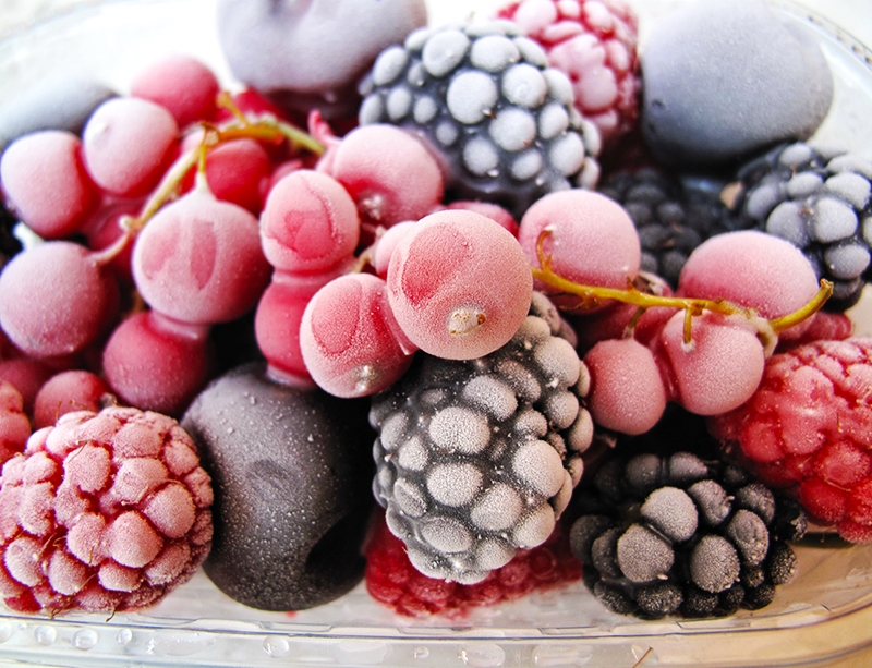 Freezing berries