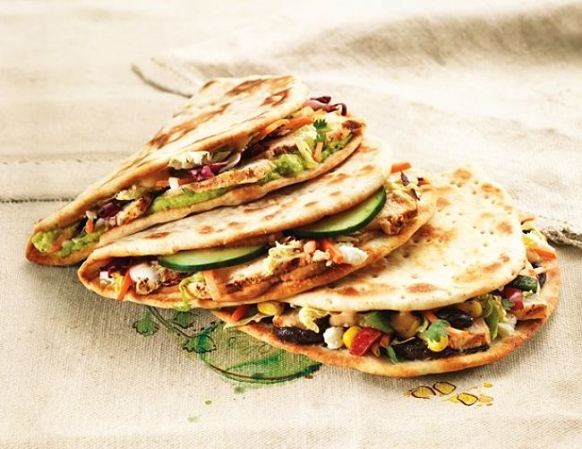 Lovely stuffed flatbread with fresh wholefood ingredients - see the grest recipes here in this article