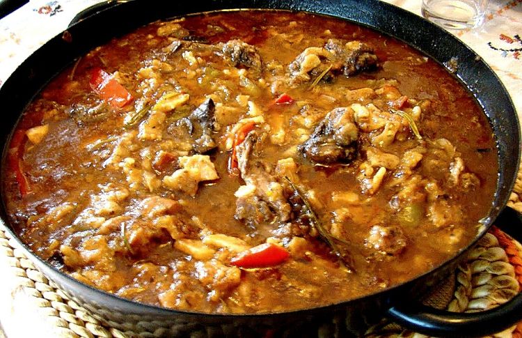 The Meat Stew for Gazpachos Manchegos. See the recipes here