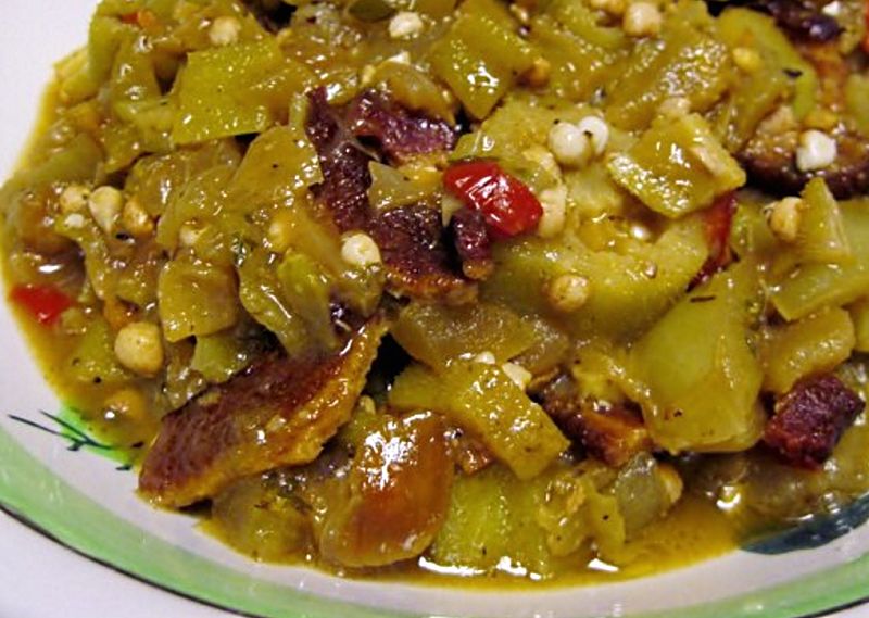 Green tomato stew is a vegan delight. See the recipe in this article