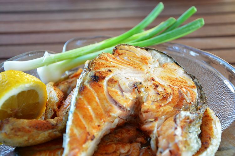 Grilled fish with is a delightful way to cook fish retaining the delicate taste and texture of fish 