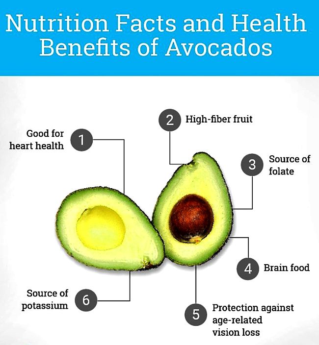 Nutrition Facts for Avocado