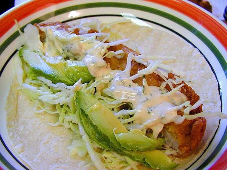 Delicious gourmet fish tacos