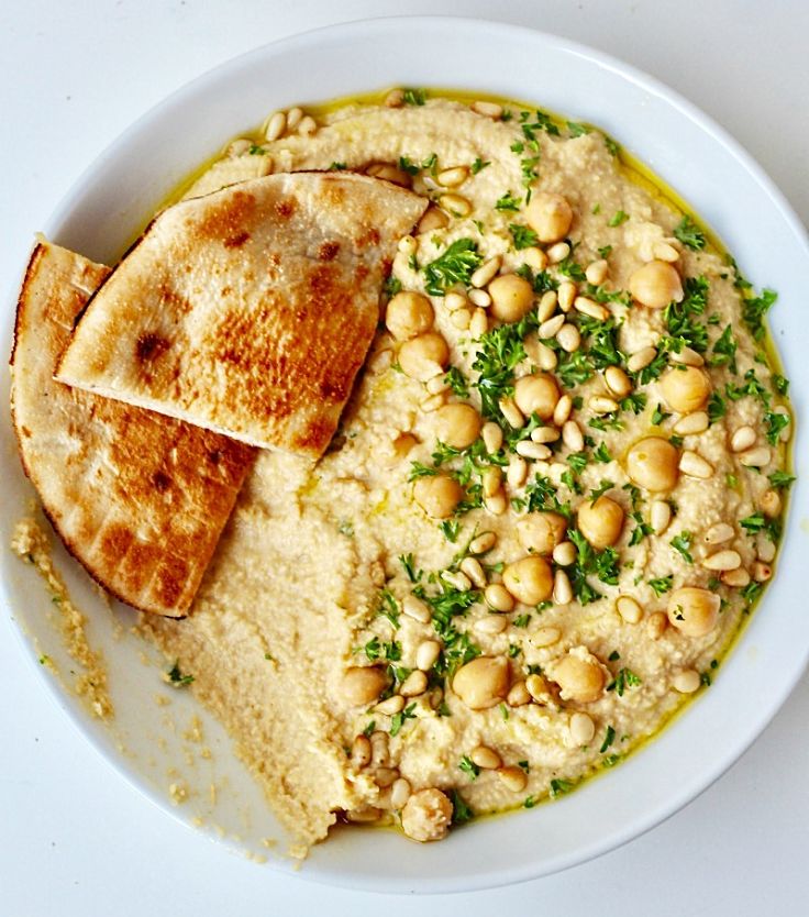 Homemade hummus is very healthy - see the nutrition chart for proof