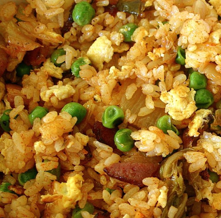 Kimchi fried rice is easy to prepare and is a great way to use left over rice and other ingredients
