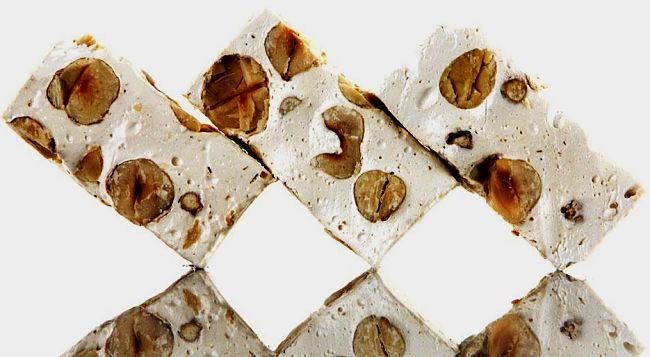 Lovely torrone makes a great party treat or a dessert for a family gathering