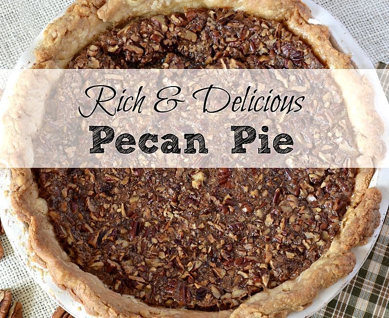 Rich and delicious precan pie