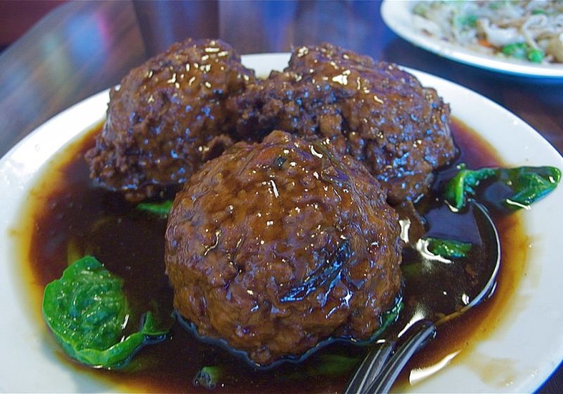 Chinese meatballs are delicious