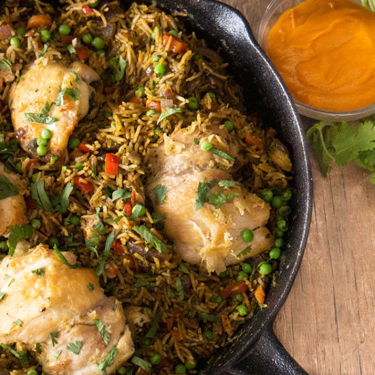 Peruvian Chicken and Rice - see this recipe and other fabulous ones here in this article