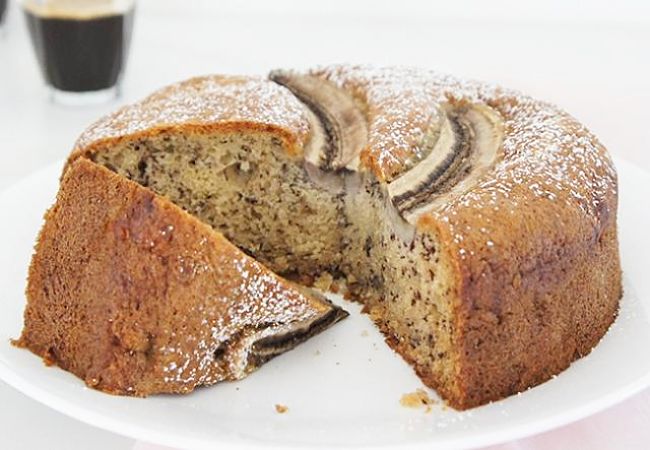 Banana bread tastes better and has a better texture when you use well ripened bananas