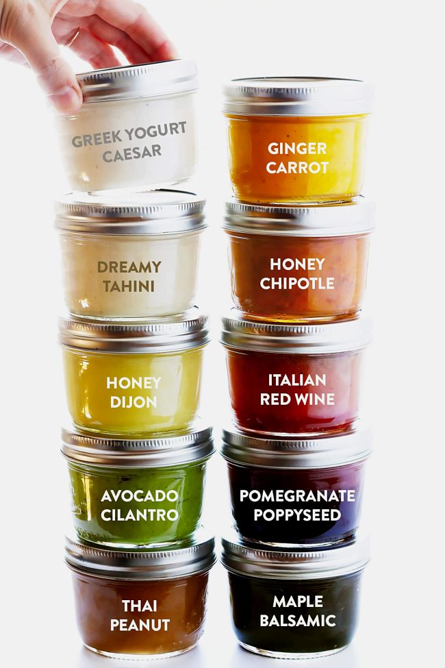 Some of the great variety or salad dressings that you can make at home