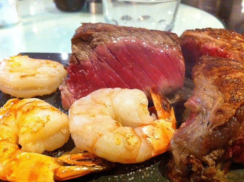 Both the scallops and prawns from the kabobs can be added to grilled meat for a 'Surf and Turf' combination