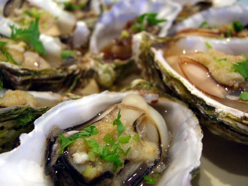 Steamed and grilled oysters is a nice way to enjoy them for those who don't like or want to eat them raw