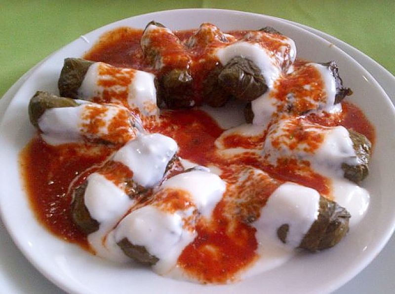 The sauce used for stuffed vine leaves add extra dimensions to the taste and texture.