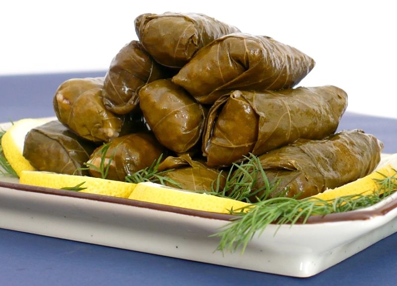 Greek dolmades are the classic version of stuffed vine leaves, but there are many other options. See the options here.