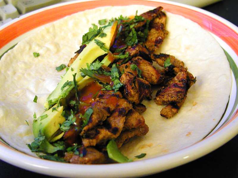  Flank Steak Tacos with homemade tortillas 