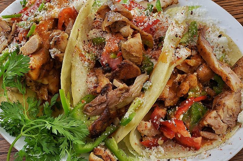 Grilled chicken tacos