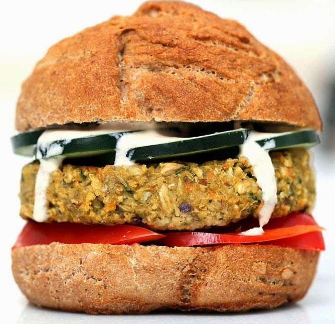 Veggie burgers are full of fiber and are very healthy