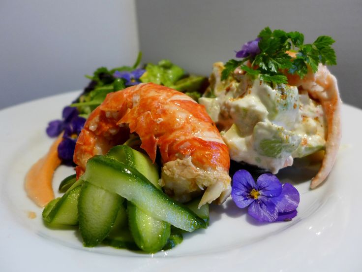 Lobster salad with delicious yuzu dressing