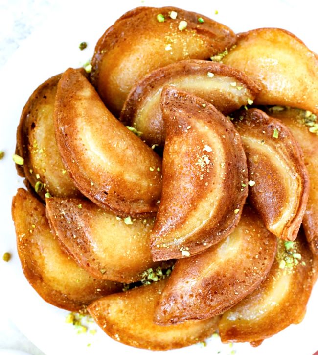 Homemade Katayef are delicate, tasty and sweet