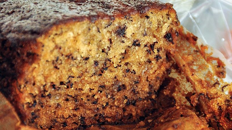 Banana bread has a delightful texture is and very moist